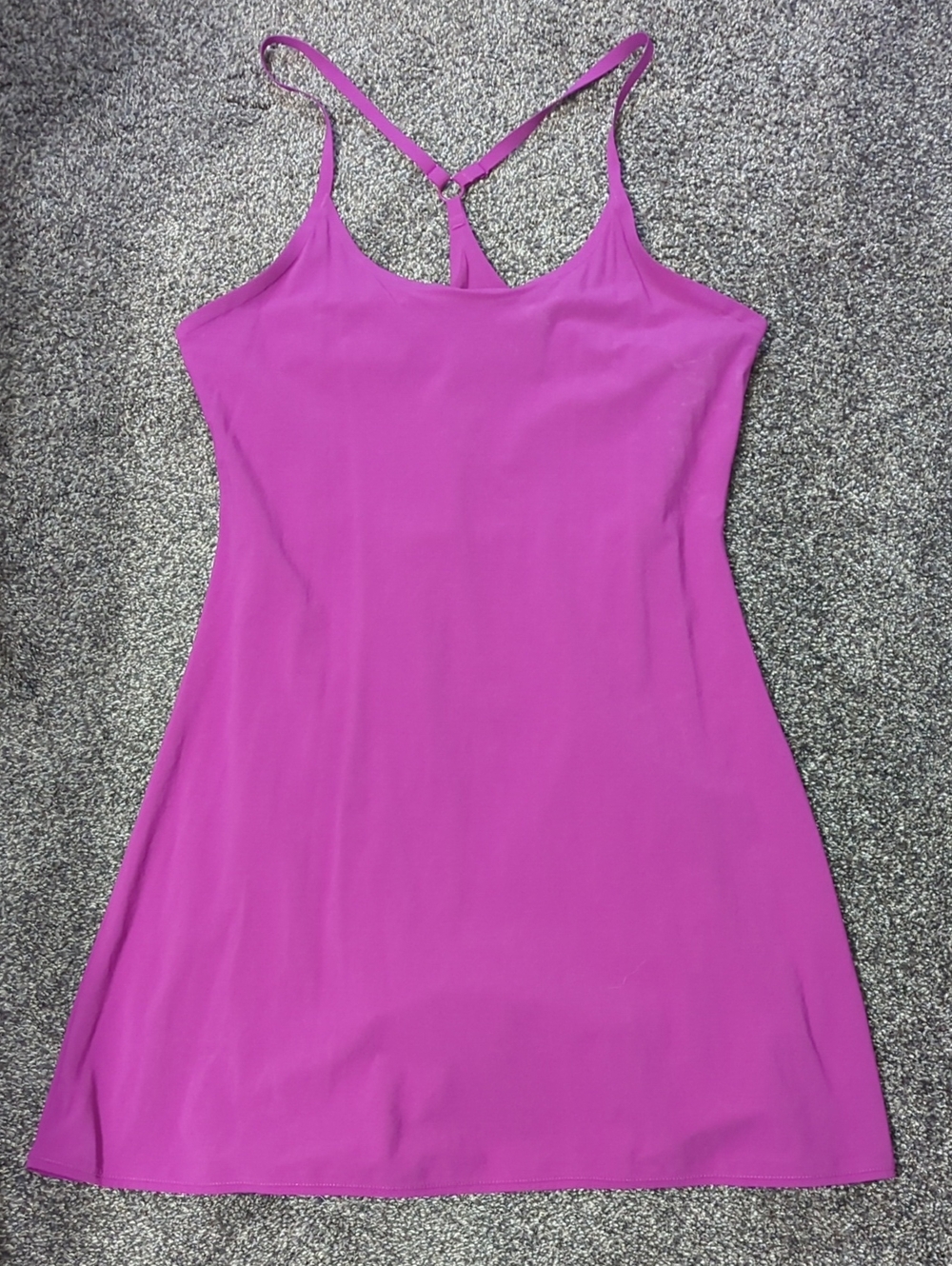 Outdoor Voices Magenta Racerback Slip Mini Dress